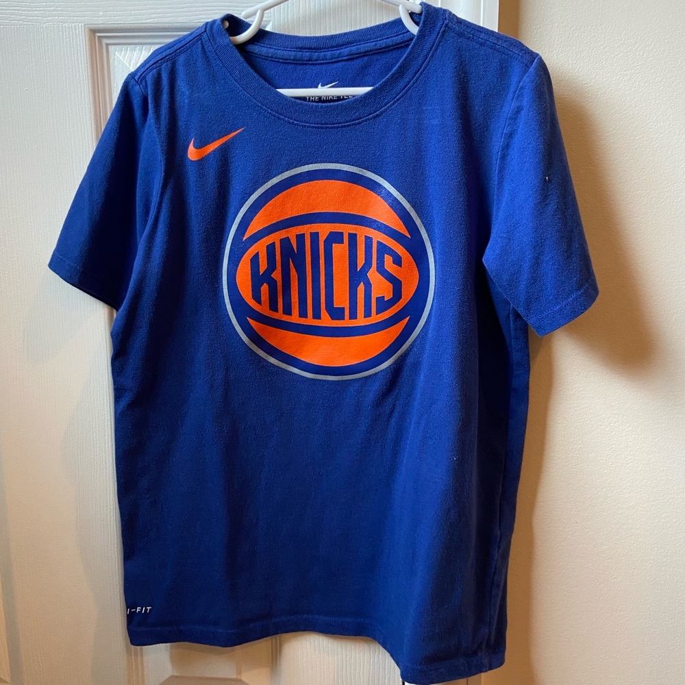 Knicks Youth Blue Nike T Shirt